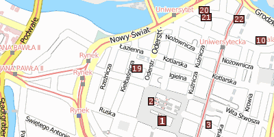 Stadtplan Elisabethkirche  Breslau