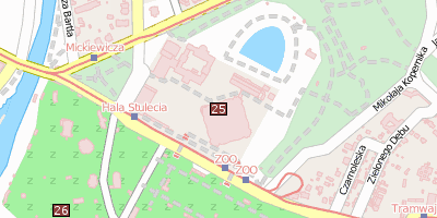 Jahrhunderthalle  Stadtplan