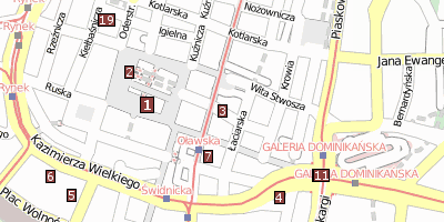 Magdalenenkirche  Breslau Stadtplan