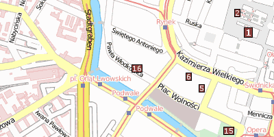 Synagoge zum Weißen Storch Stadtplan
